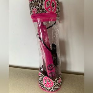 Justice Hair Straightener in Pink & Cheetah Print NWOT